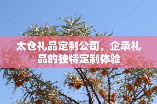 太仓礼品定制公司，企承礼品的独特定制体验